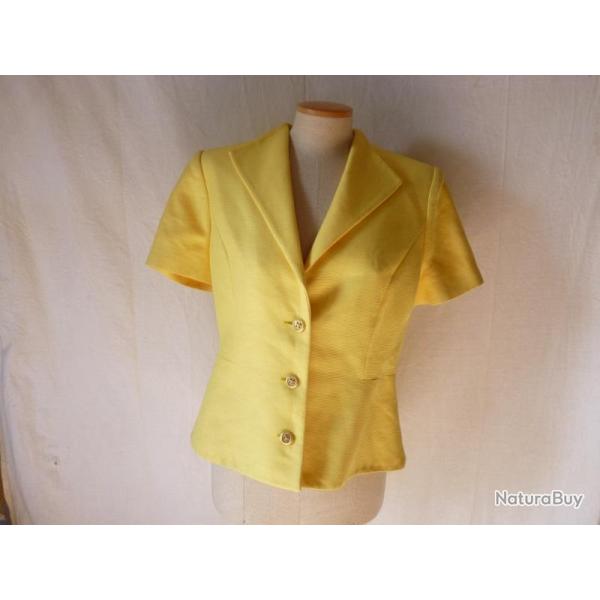 VALENTINO veste vintage coton Jaune v�tements femme mode T 46