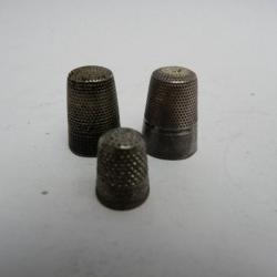 D&eacute;s &agrave; coudre (3) argent et enfant couture broderie