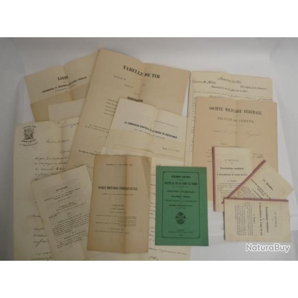 Documents Lettres Correspondances Militaires Suisses