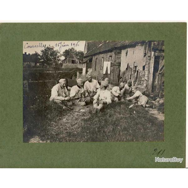 Photographie ancienne guerre 80 Somme Courcelles