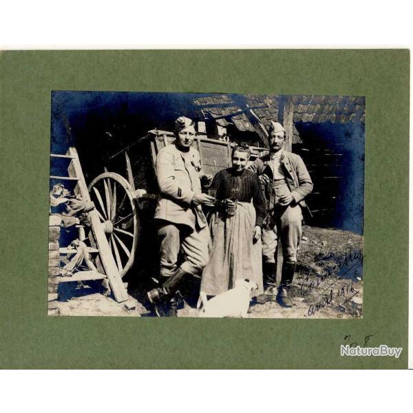 Photographie ancienne guerre 80 Somme Courcelles