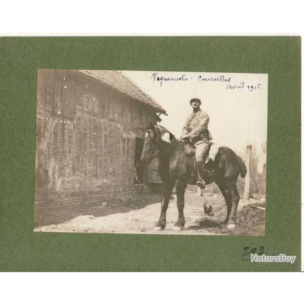 Photographie ancienne guerre 80 Somme Courcelles