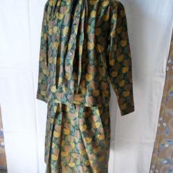 Ensemble chemisier + jupe soie LANVIN