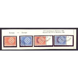 Timbres Suisse Europa PTT Montreux 1959 oblit&eacute;r&eacute;