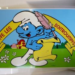 Tableau Panneau dessin SCHTROUMPFS Peyo