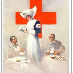 Illustrateur - Croix rouge - Femme - Guerre 1914-18