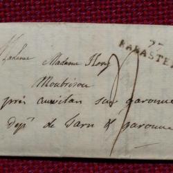 Pli Marque Postale 77 RABASTENS