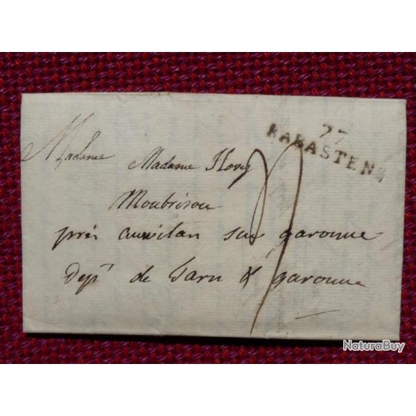 Pli Marque Postale 77 RABASTENS