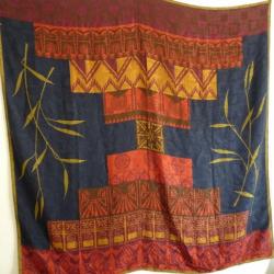 LANVIN Grand foulard soie &eacute;paisse mode luxe