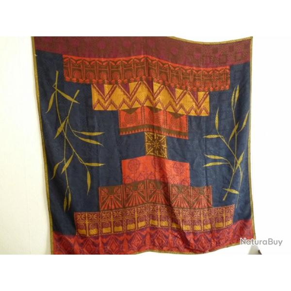 LANVIN Grand foulard soie �paisse mode luxe