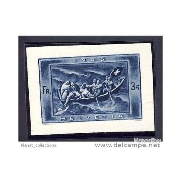 Timbre Suisse D�coup� Bloc n�21 Don Suisse 1945 N**