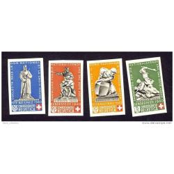 Timbre Suisse 1940 S&eacute;rie D&eacute;coup&eacute; du bloc N**