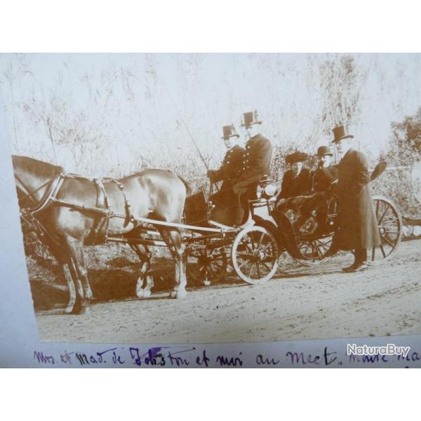 Photographie Fr�d�ric De P�ckler Cal�che Rome 1904