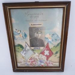 Souvenir &eacute;cole de recrue 1945 soldat militaria