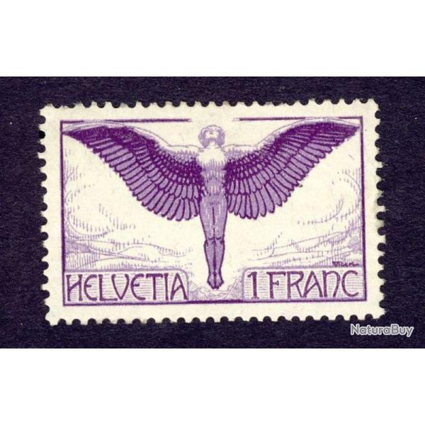 Timbre Suisse Pro A�ro Poste A�rienne F12 1924 N* avec charni�re