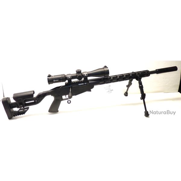 PACK CARABINE RUGER PRECISION RIMFIRE - CAL 22LR +LUNETTE 4-16*44 + BIPIED + MDS ATEC