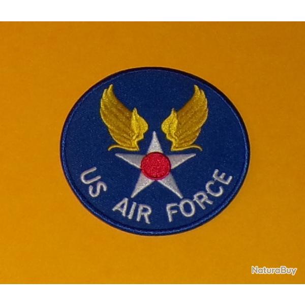 TISSU PATCH : US AIR FORCE BLEU, HAUTEUR�7,5�CM , BON ETAT VOIR PHOTOS . POUR TOUT RENSEIGNEMENT ME