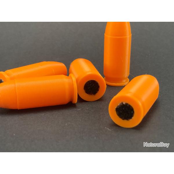 Lot de 5 cartouches inertes .45 ACP Avec amortisseur