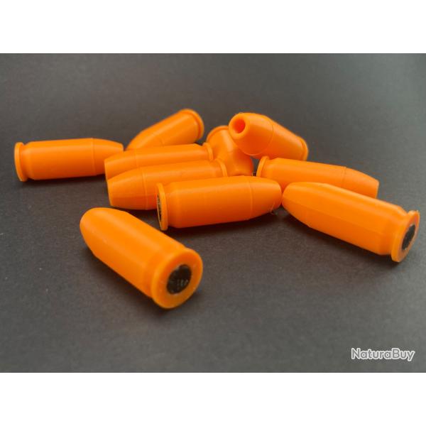 Lot de 10 cartouches inertes .45 ACP Avec amortisseur