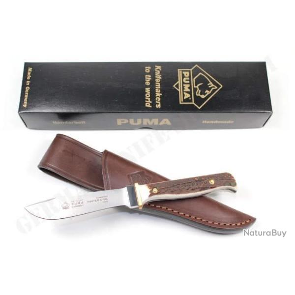 PUMA Hunter's Pal - Couteau de chasse compact en corne de cerf  Ref:116397