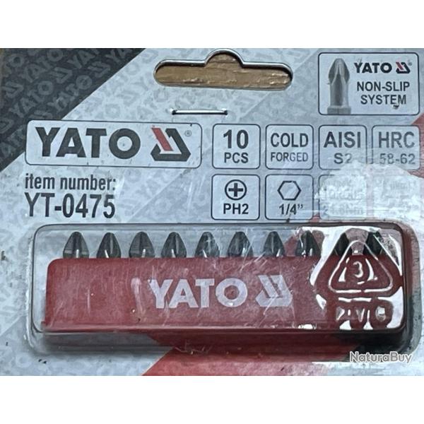 10 EMBOUTS TOURNEVIS CRUCIFORME 471