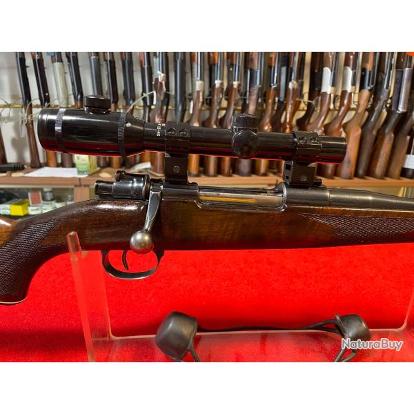 CARABINE BASE MAUSER : MOD. 98, CALIBRE 7X64 + LUNETTE DE BATTUE BUSHNELL 1,5-4 X20, BON ETAT.