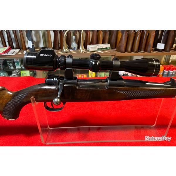 CARABINE BASE MAUSER : MOD. 98, CALIBRE 7X64 + LUNETTE TASCO 3-9X40 R�TICULE LUMINEUX, BON ETAT.