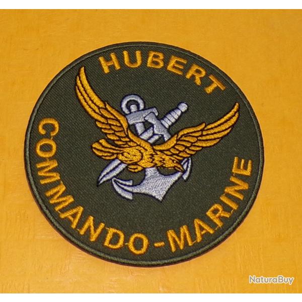 TISSU PATCH : HUBERT COMMANDO - MARINE�, DIAMETRE 9 CM , BON ETAT VOIR PHOTO . POUR TOUT RENSEIGNEME