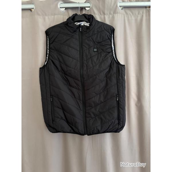 Doudoune sans manche chauffant