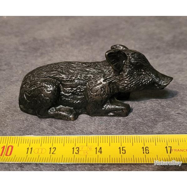 Petit sanglier en bronze N�6