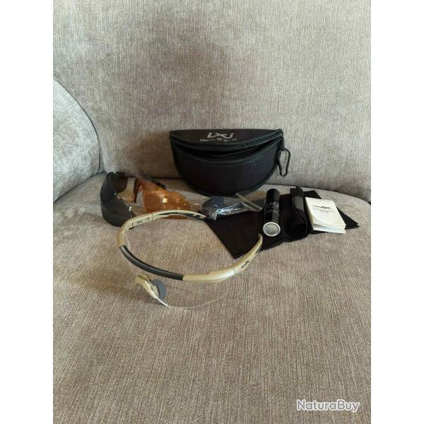 Lunettes balistiques SABERAdvanced Tan 3 verres WILEY X