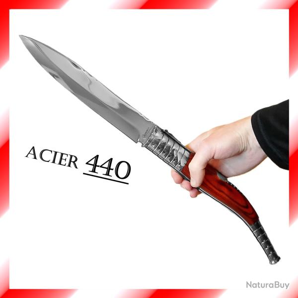 Navaja Estilete (couteau pliant gant) Inox - Lame de 23 cm