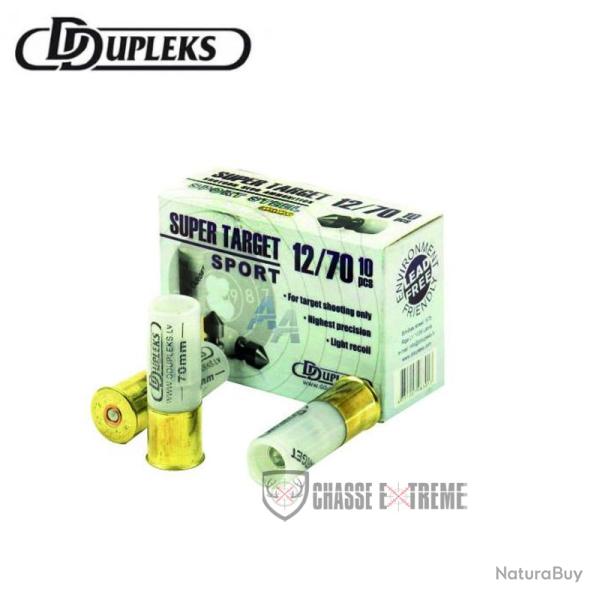 10 Cartouche DDUPLEKS Super Target Cal 12/70