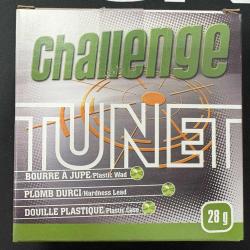 Cartouches TUNET CHALLENGE calibre 16/67mm 28g N&deg;7.5 x25