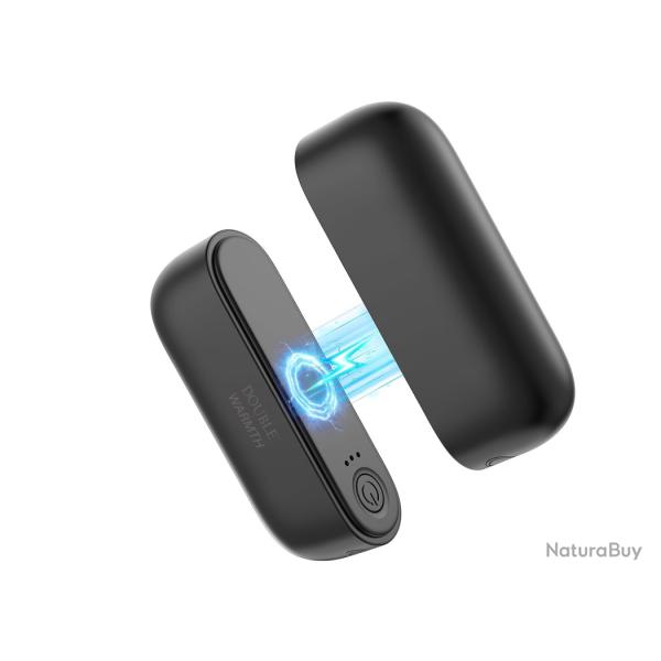 Lot de 2 chauffe-mains �lectriques rechargeables 8000 mAh Split magn�tique 3 niveaux de chauffages