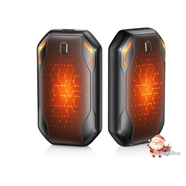 Chauffe Main Rechargeable 2 Pack, 6000mAh Chaufferette Main R�utilisable