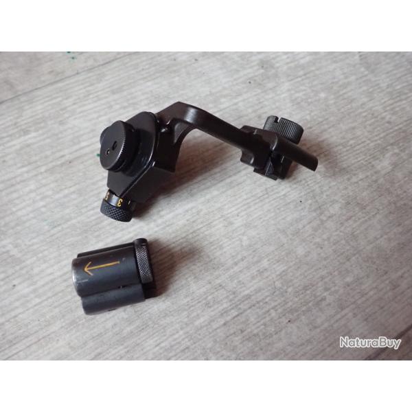 Beau dioptre + tunnel avec iris pour tirs de prcision avec fusil Rubin Schmidt K31 Suisse