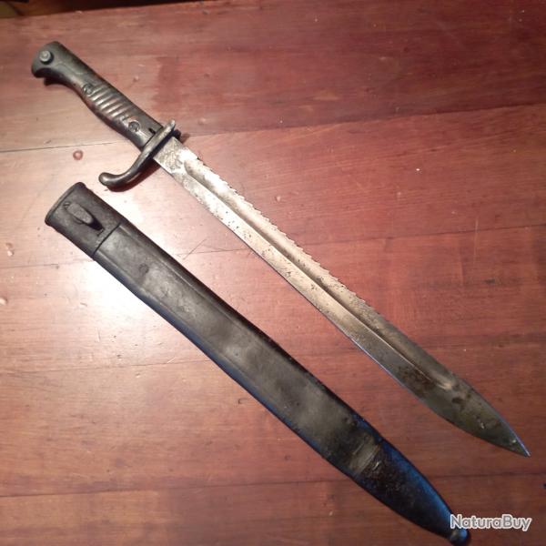 Ba�onnette Mauser WW1 ,98/05 � scie R.STOCK&CoBERLIN-MARIENFELD  W 1915