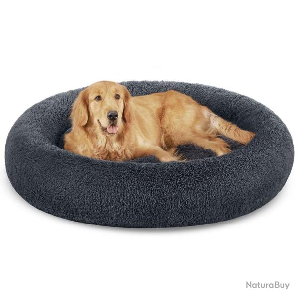 Panier pour chien lit ronde en forme de beignet canap� coussin central amovible et lavable tissu pe