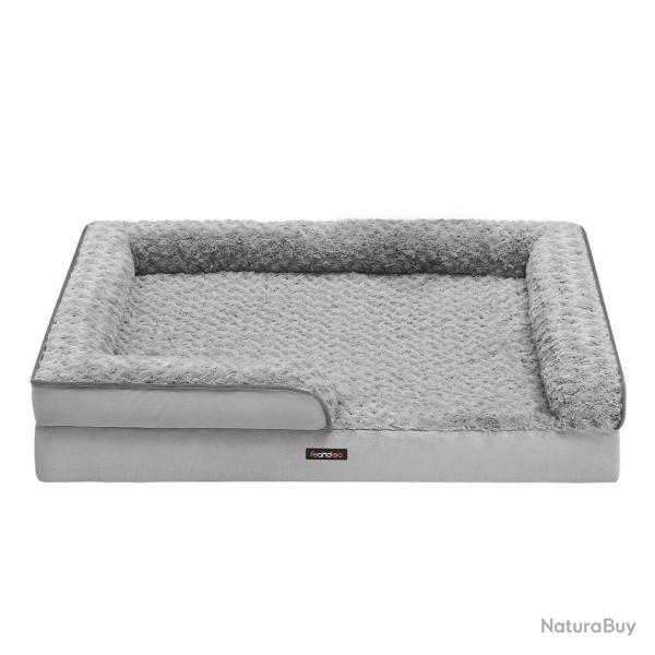 Panier pour chien lit pour animal orthop�dique mousse alv�ol�e bords sur�lev�s rembourr�s housse am