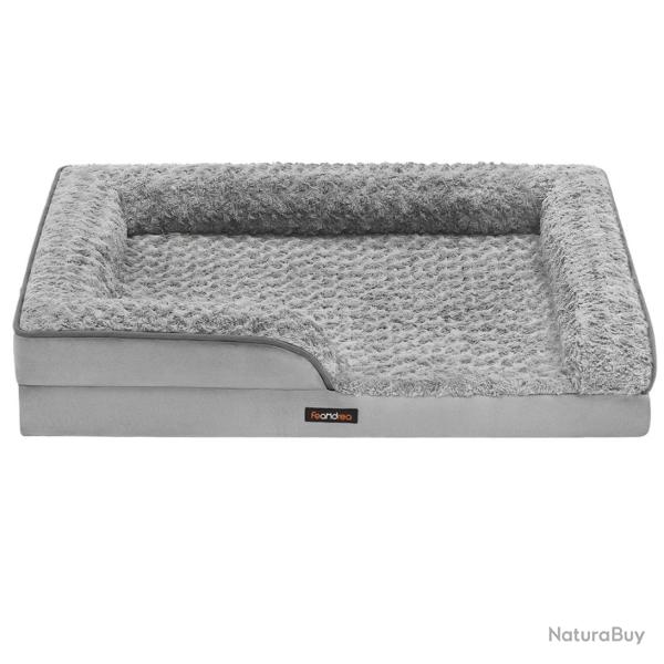 Panier pour chien lit pour animal orthop�dique mousse alv�ol�e bords sur�lev�s rembourr�s housse am