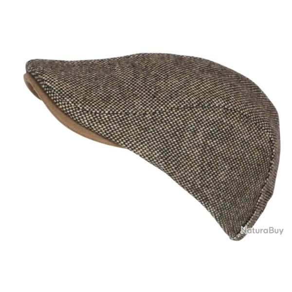 B�ret Casquette Plate Marron en Laine Mode Anglaise Tweed Ajustable Cresty Taille unique Marron
