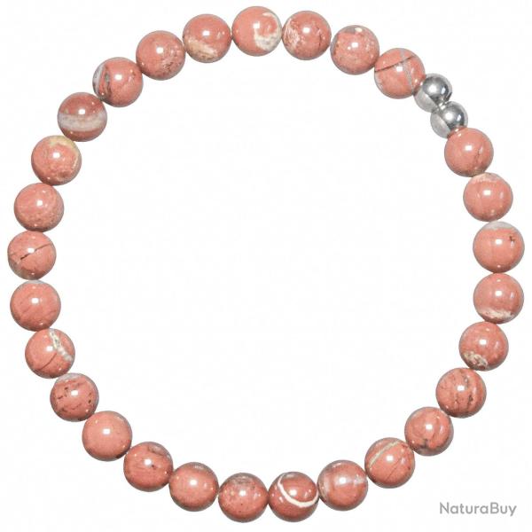 Bracelet en jaspe breschia - Perles rondes 6 mm
