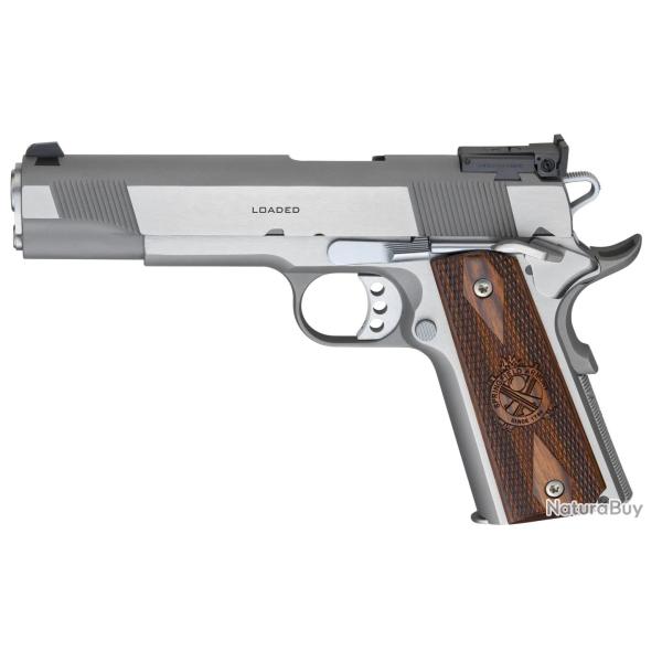 PISTOLET SPRINGFIELD ARMORY 1911 LOADED TARGET INOX 5 POUCE 45 ACP