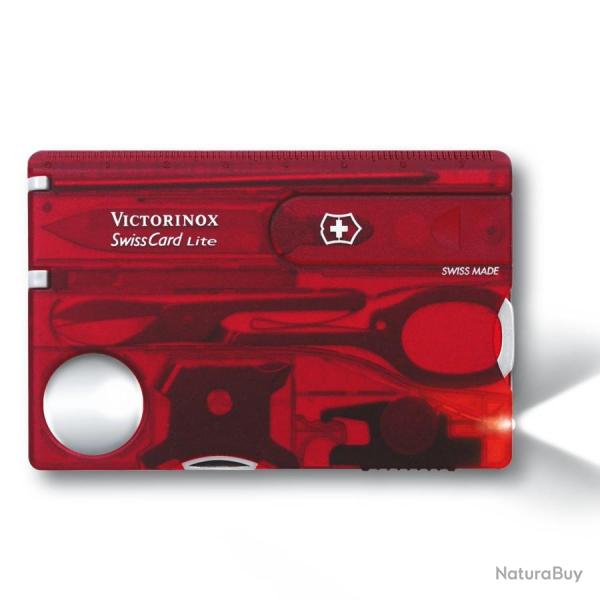 Swiss Card Lite - Victorinox Rouge Transparent