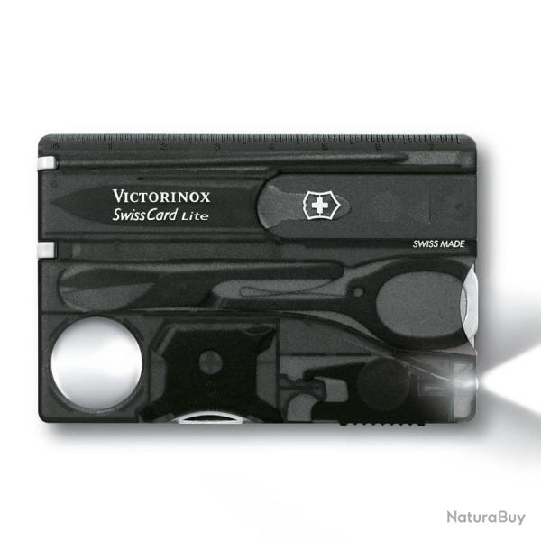 Swiss Card Lite - Victorinox Noir Transparent