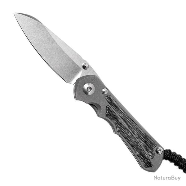 Small Inkosi Insigo Micarta Canvas Black Inlay - Chris Reeve