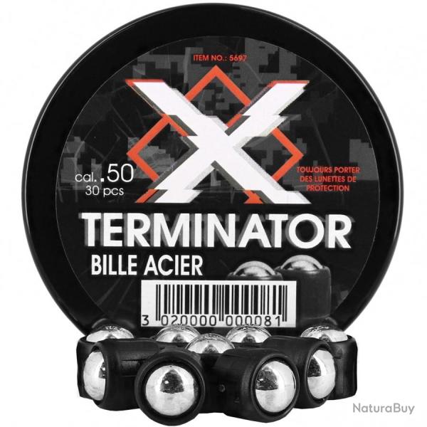 Projectile Slug Acier Cal .50 pour HDR Umarex - X-Terminator