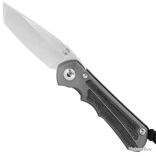 Small Inkosi Black Micarta Canvas Inlay - Tanto - Chris Reeve