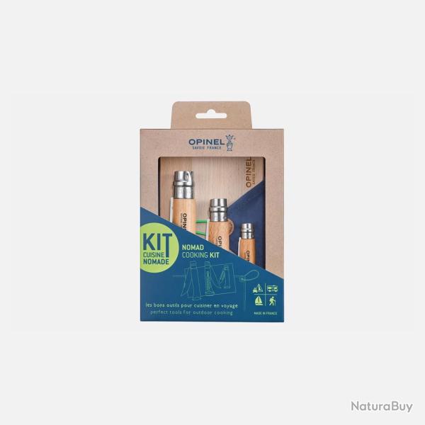 Kit Cuisine Nomade avec N�10 Tire-Bouchon D�capsuleur - OPINEL